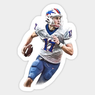 Josh Allen Watercolor - Original Artwork Sticker